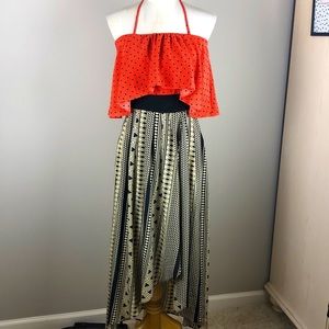 Under Skies Maxi Halter Dress, Size S